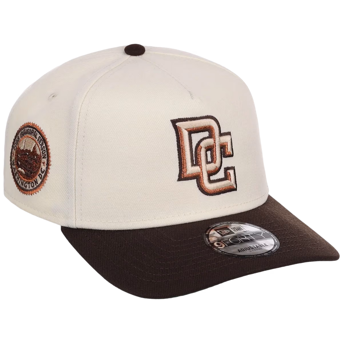Washington Nationals MLB Walnut Reserve New Era 9FORTY A-Frame front view