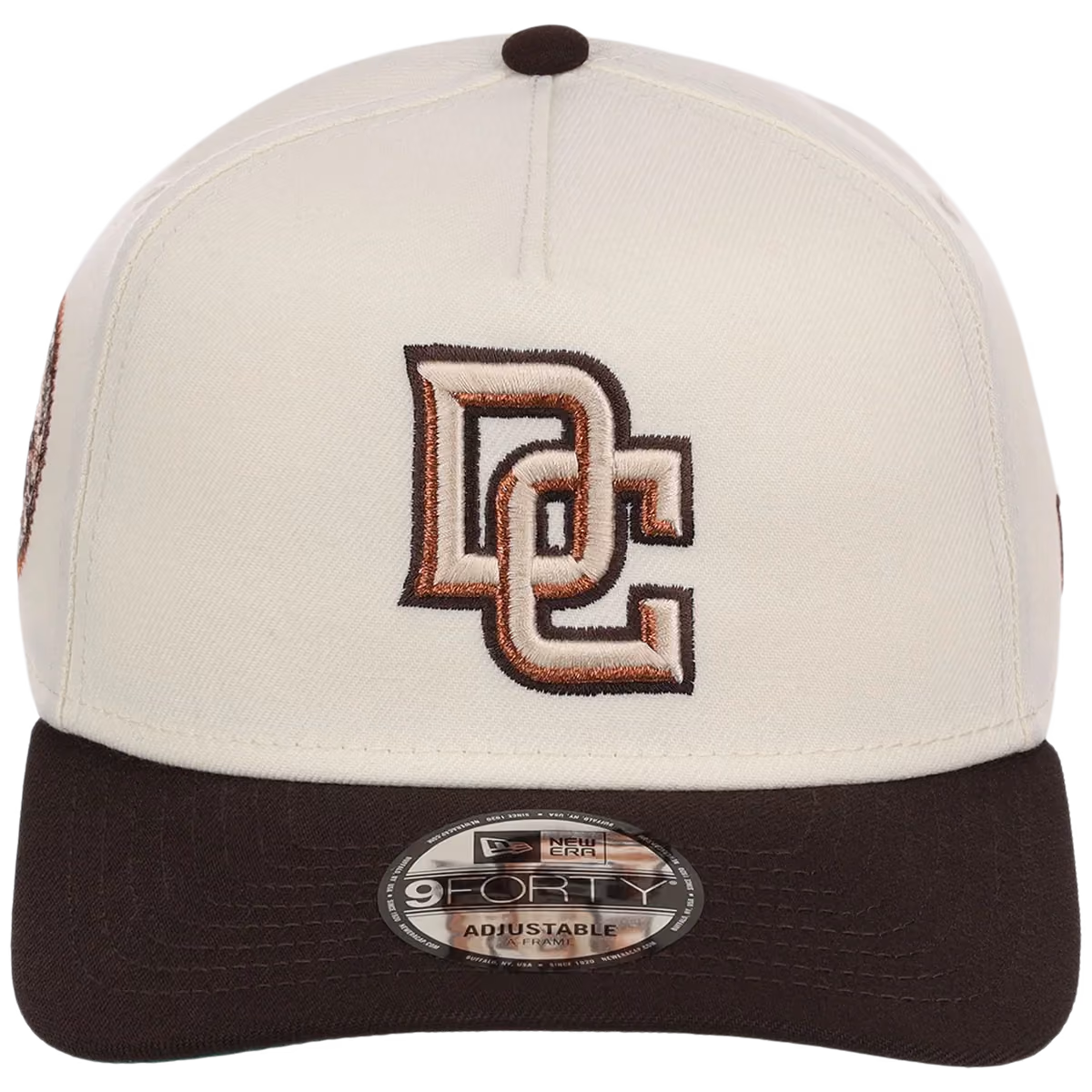 Washington Nationals MLB Walnut Reserve New Era 9FORTY A-Frame detail view