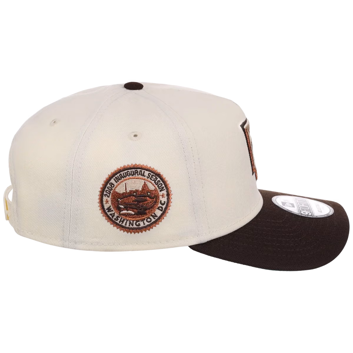 Washington Nationals MLB Walnut Reserve New Era 9FORTY A-Frame detail view