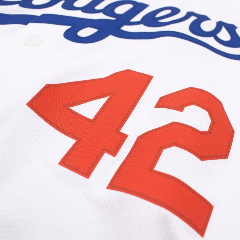 Jackie Robinson #42 Los Angeles Dodgers Limited MLB Jersey Home White view 5