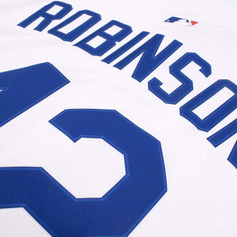 Jackie Robinson #42 Los Angeles Dodgers Limited MLB Jersey Home White view 7