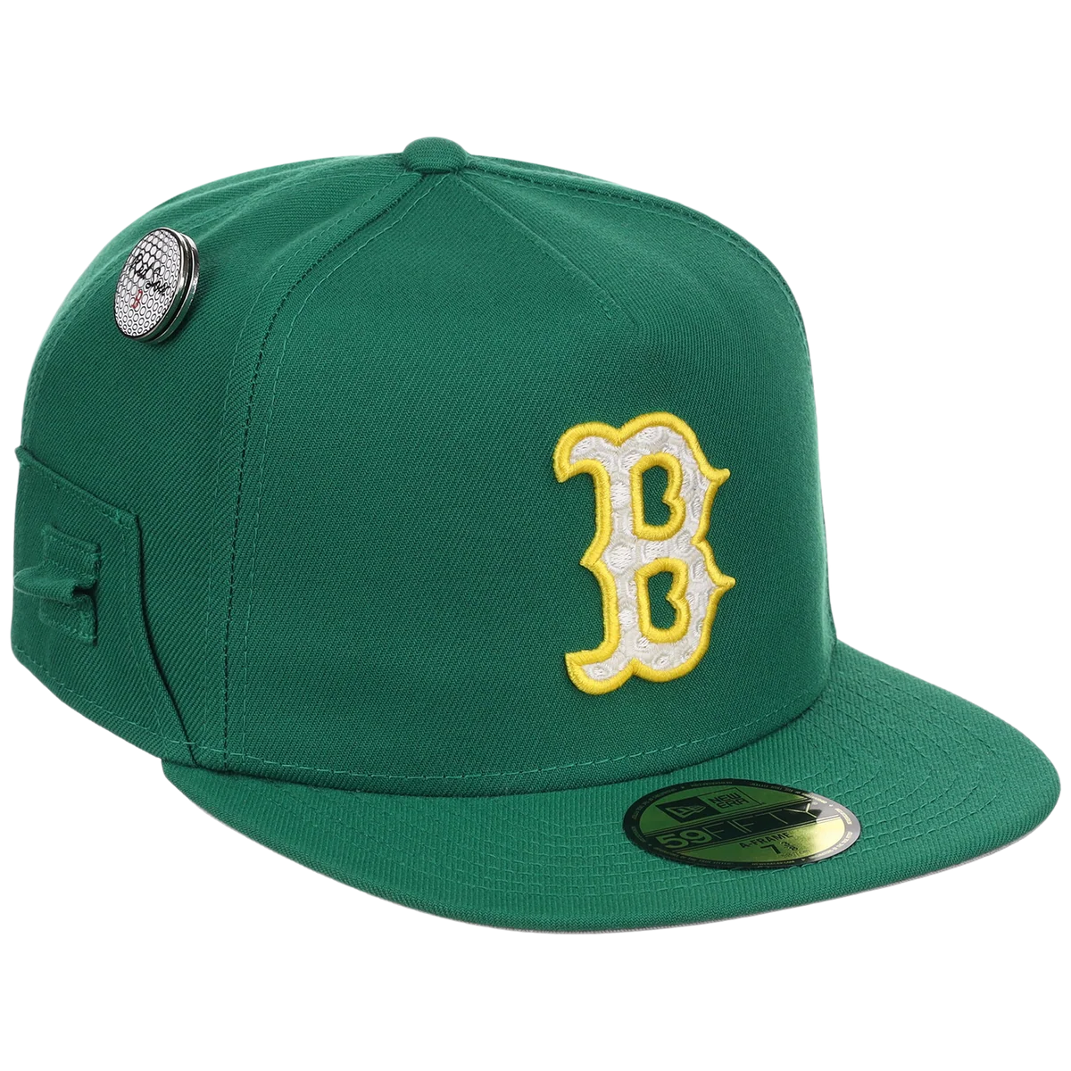 Boston Red Sox MLB Augusta Bloom New Era 59FIFTY w/ Golf Pin front view