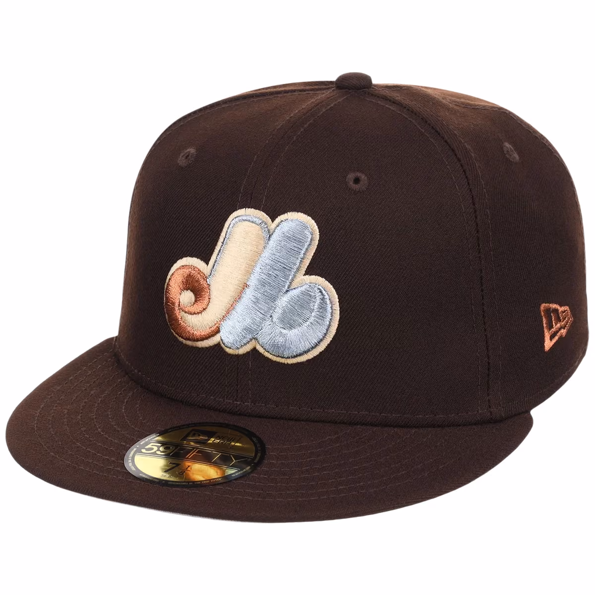 Montreal Expos MLB Frosted Bark New Era 59FIFTY detail view