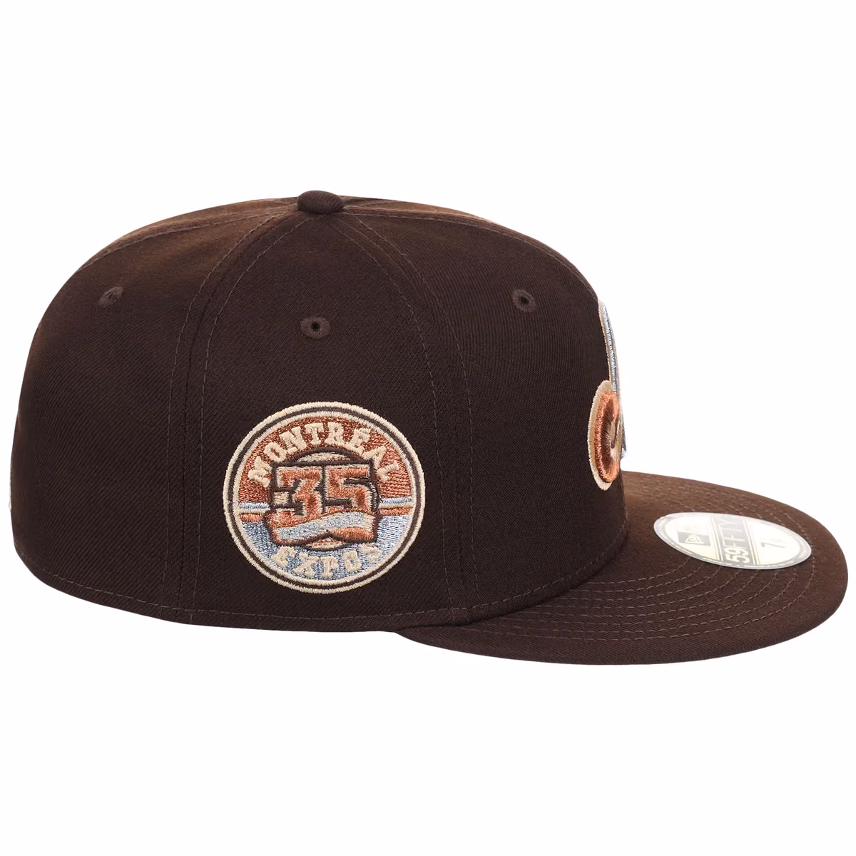 Montreal Expos MLB Frosted Bark New Era 59FIFTY detail view