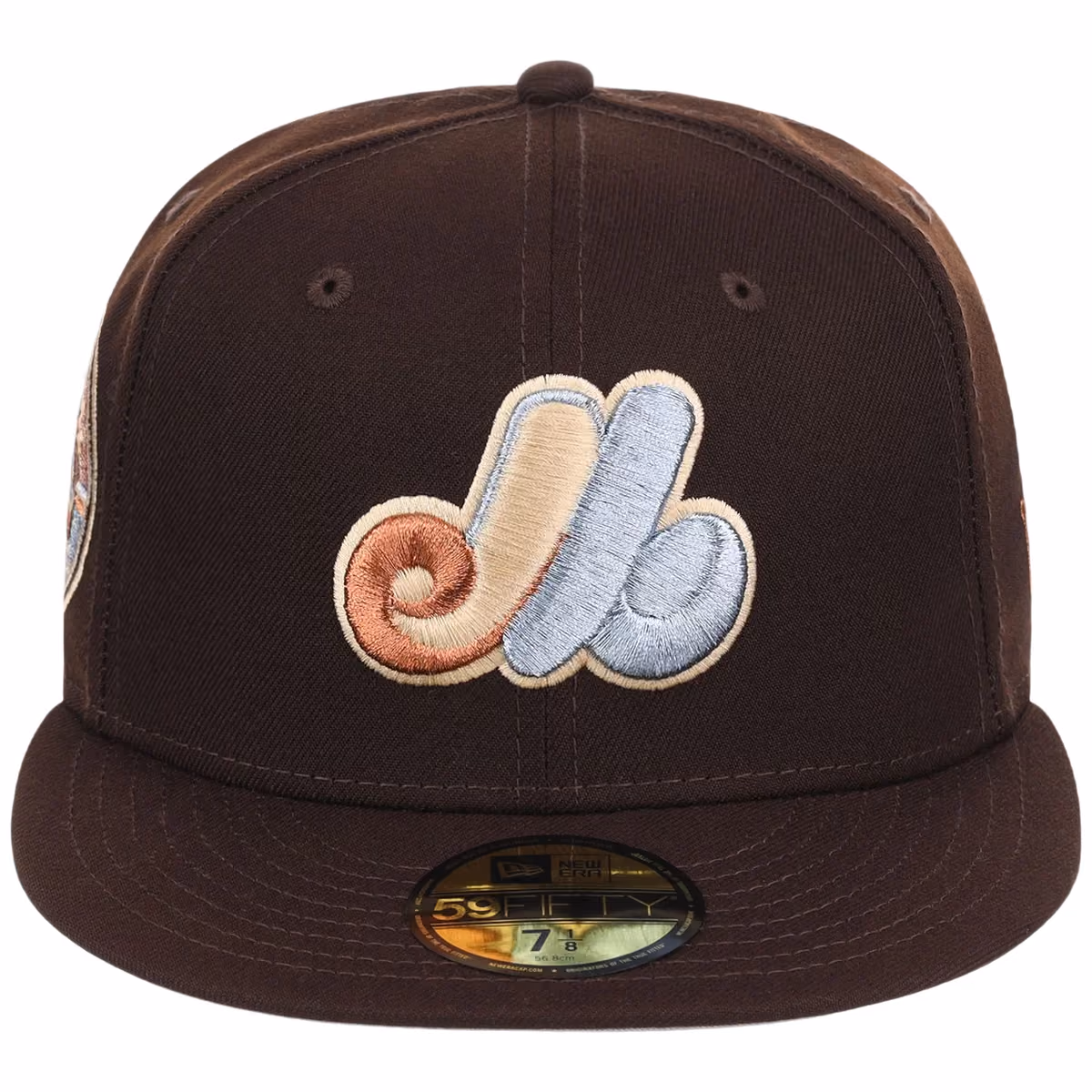 Montreal Expos MLB Frosted Bark New Era 59FIFTY detail view