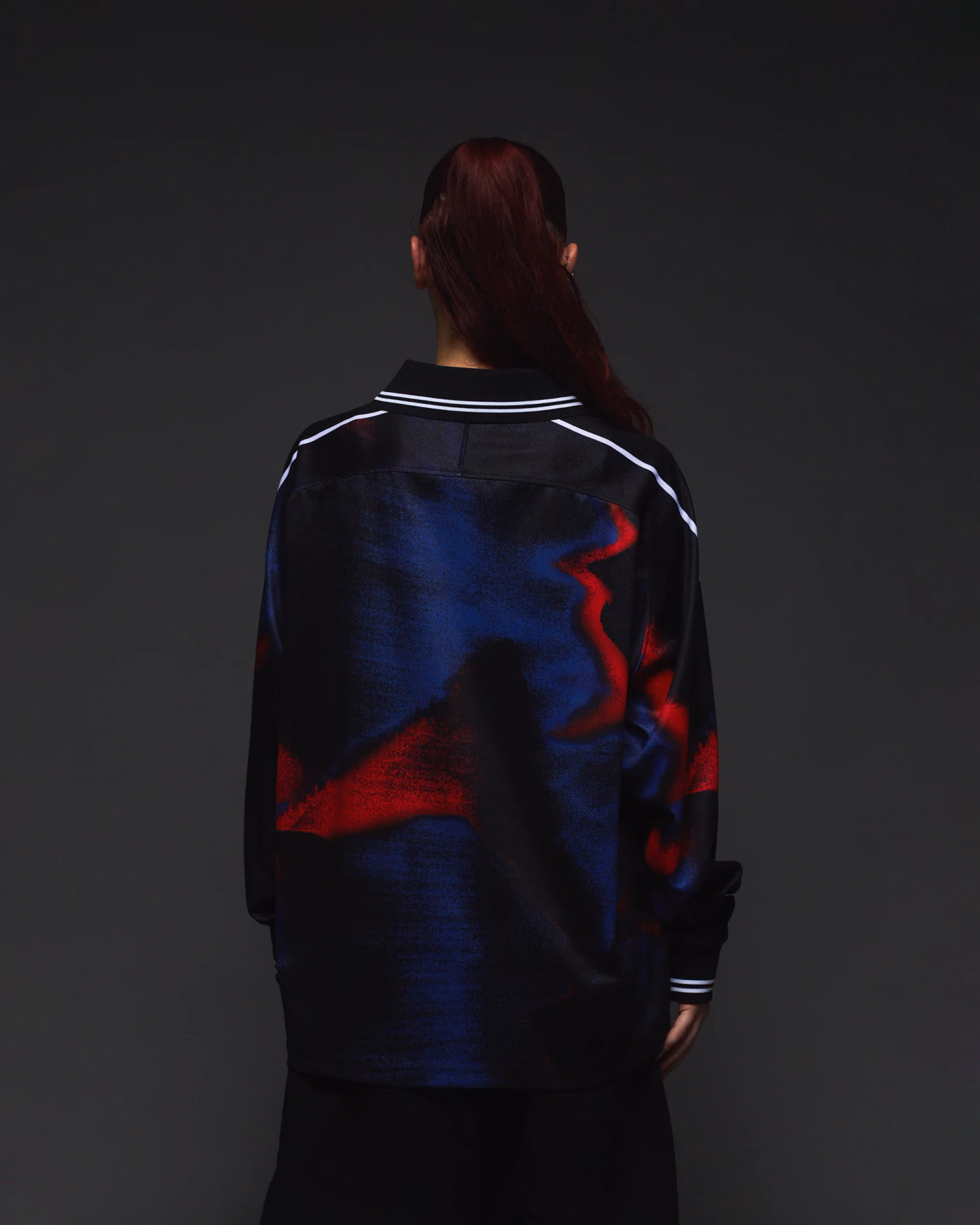 Jersevo Custom Personalized Japan Longsleeve Polo back view