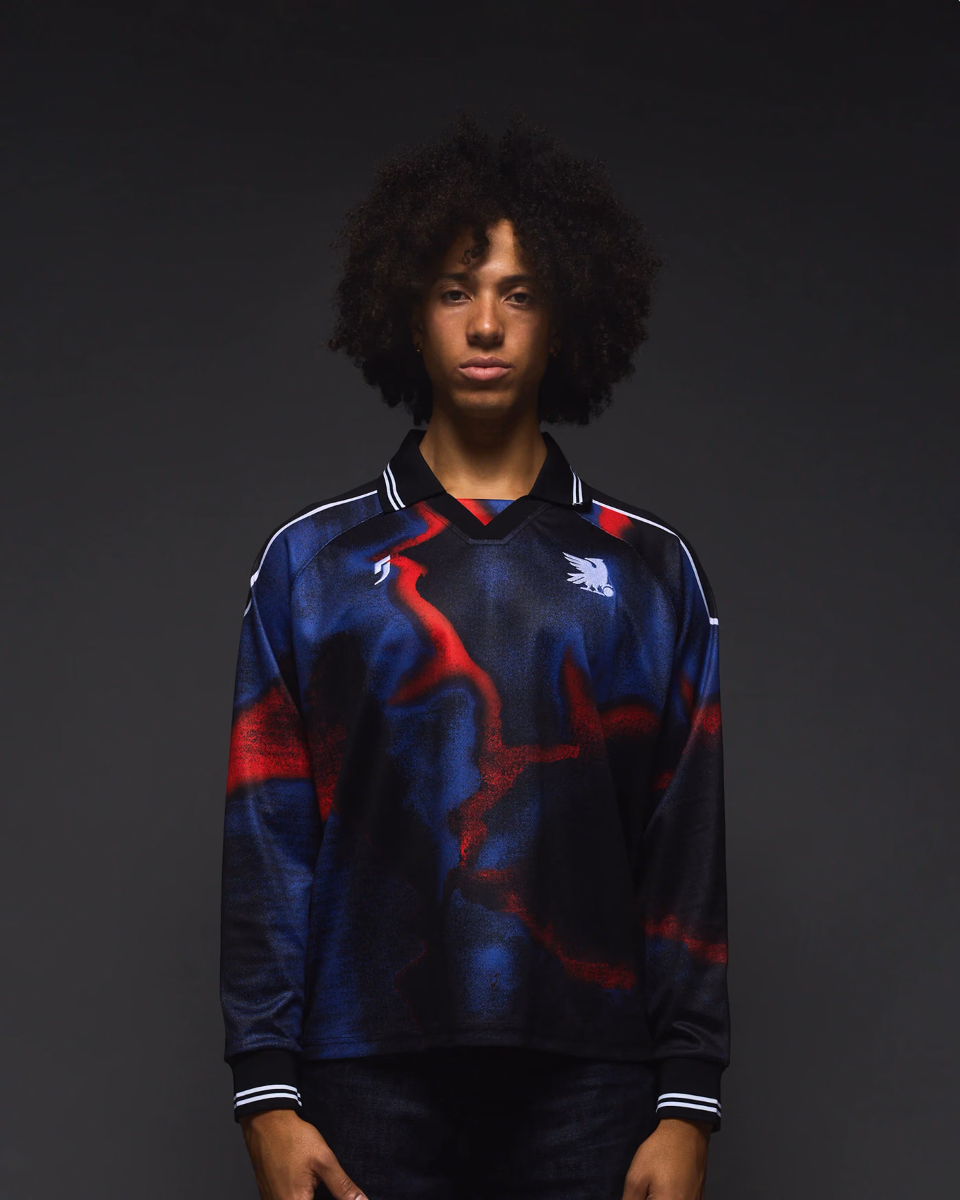 Jersevo Custom Personalized Japan Longsleeve Polo front view