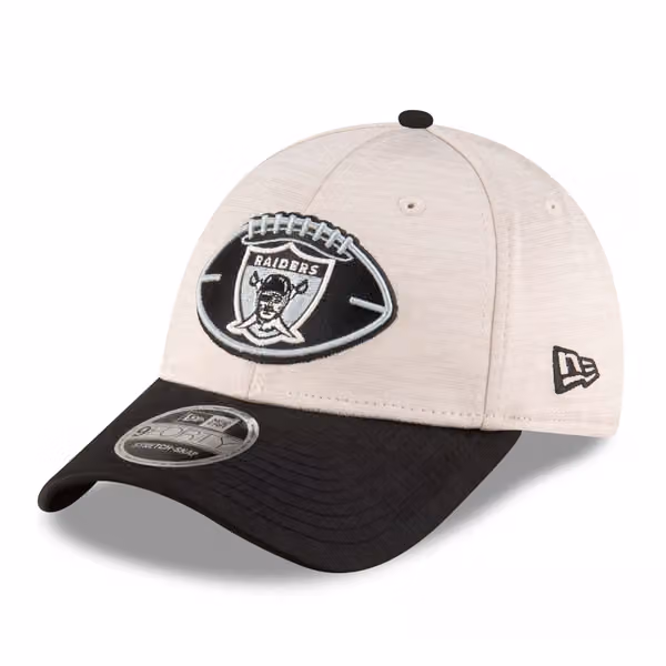 Oakland Raiders Historic 2024 NFL Sideline New Era Stretch-Snap 9FORTY Cap product photo