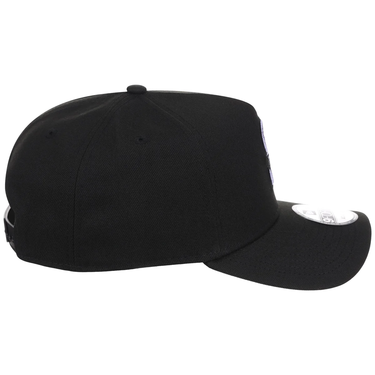 Seattle Mariners MLB Black x Lavender FASHION CORE New Era 9FORTY A-Frame detail view