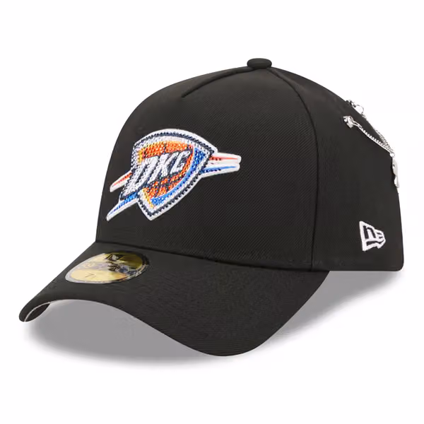 Oklahoma City Thunder 2026 NBA Draft On-Stage Crystal 59FORTY A-Frame Fitted Cap Black product photo