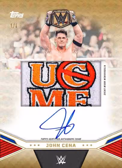 2025 Topps WWE John Cena Commemorative Collection Box view 3