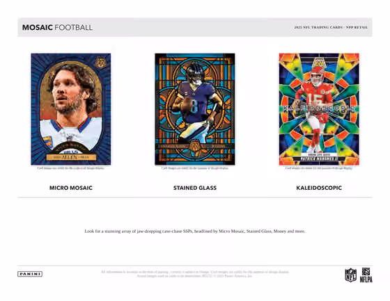 2025 Panini Mosaic Football NFL Blaster Box view 4