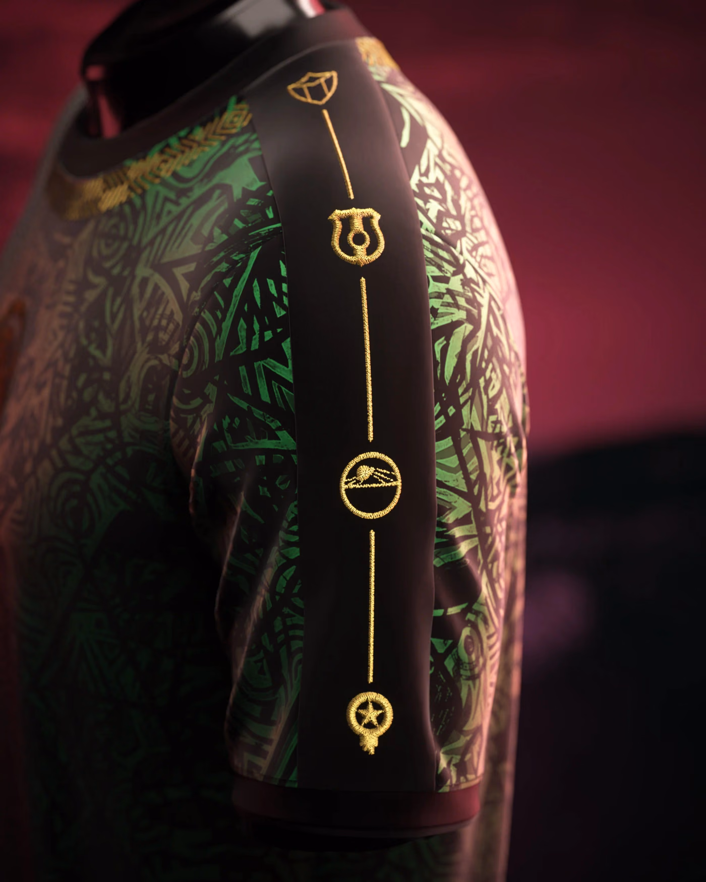 Jersevo Custom Personalized Senegal 2026 African Champions Jersey left sleeve detail