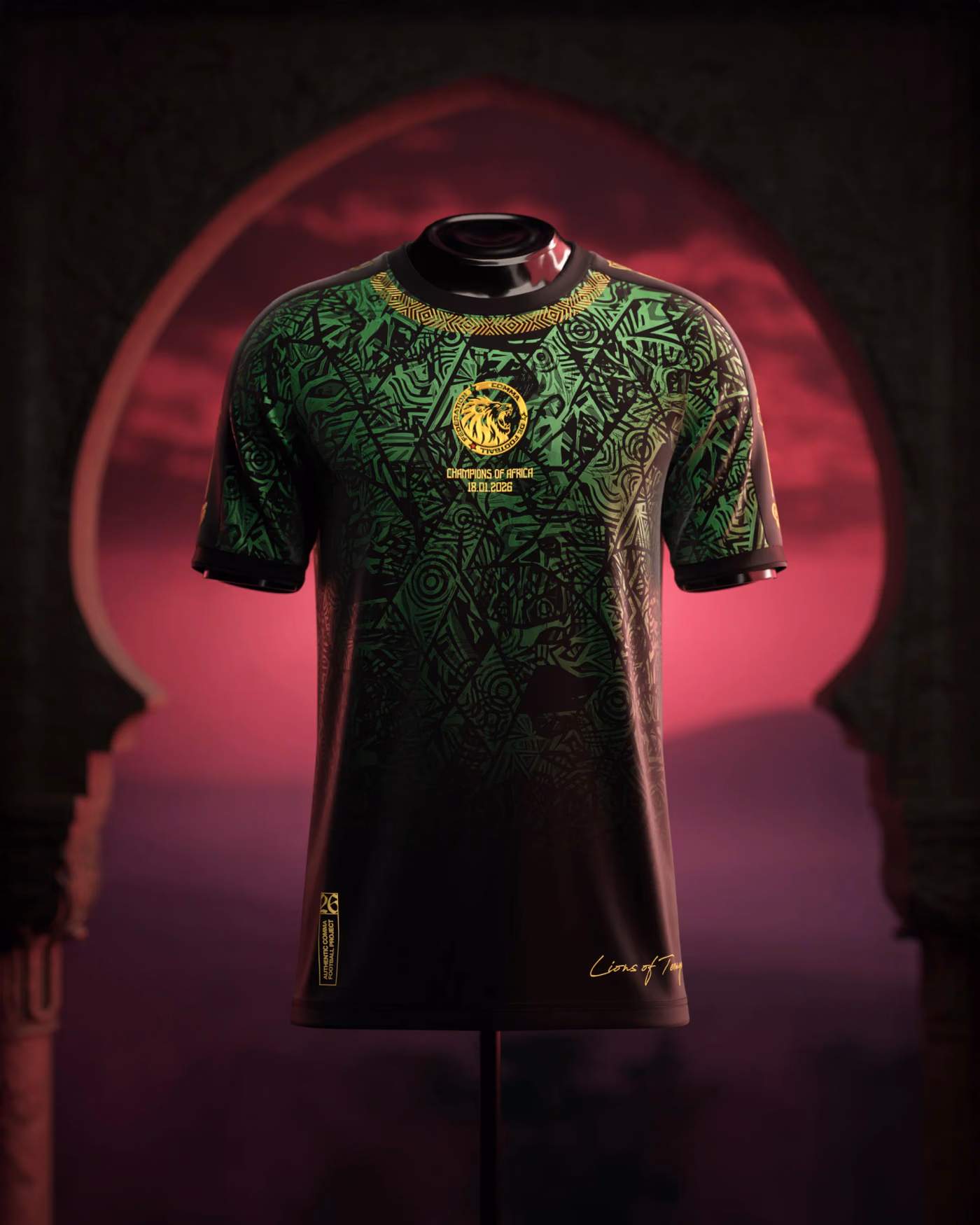 Jersevo Custom Personalized Senegal 2026 African Champions Jersey front view