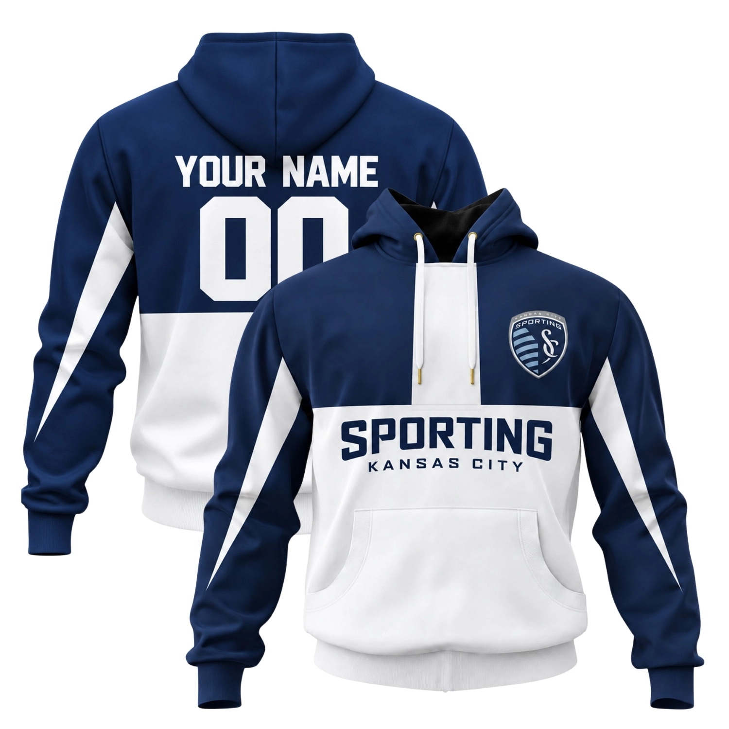 Sporting Kansas City Custom Hoodie Vibrant Colorblock