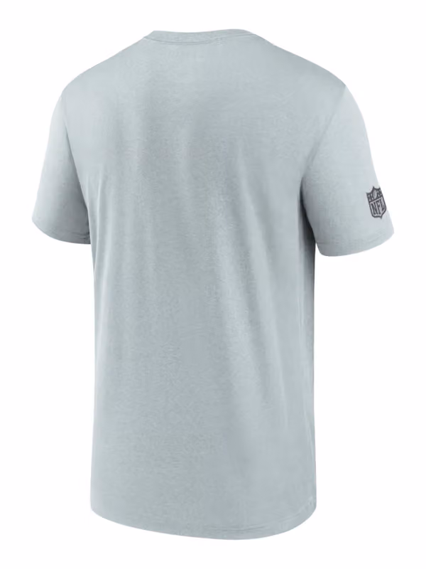 Las Vegas Raiders 2026 NFL Sideline Lead The Charge Legend T-Shirt Gray view 2