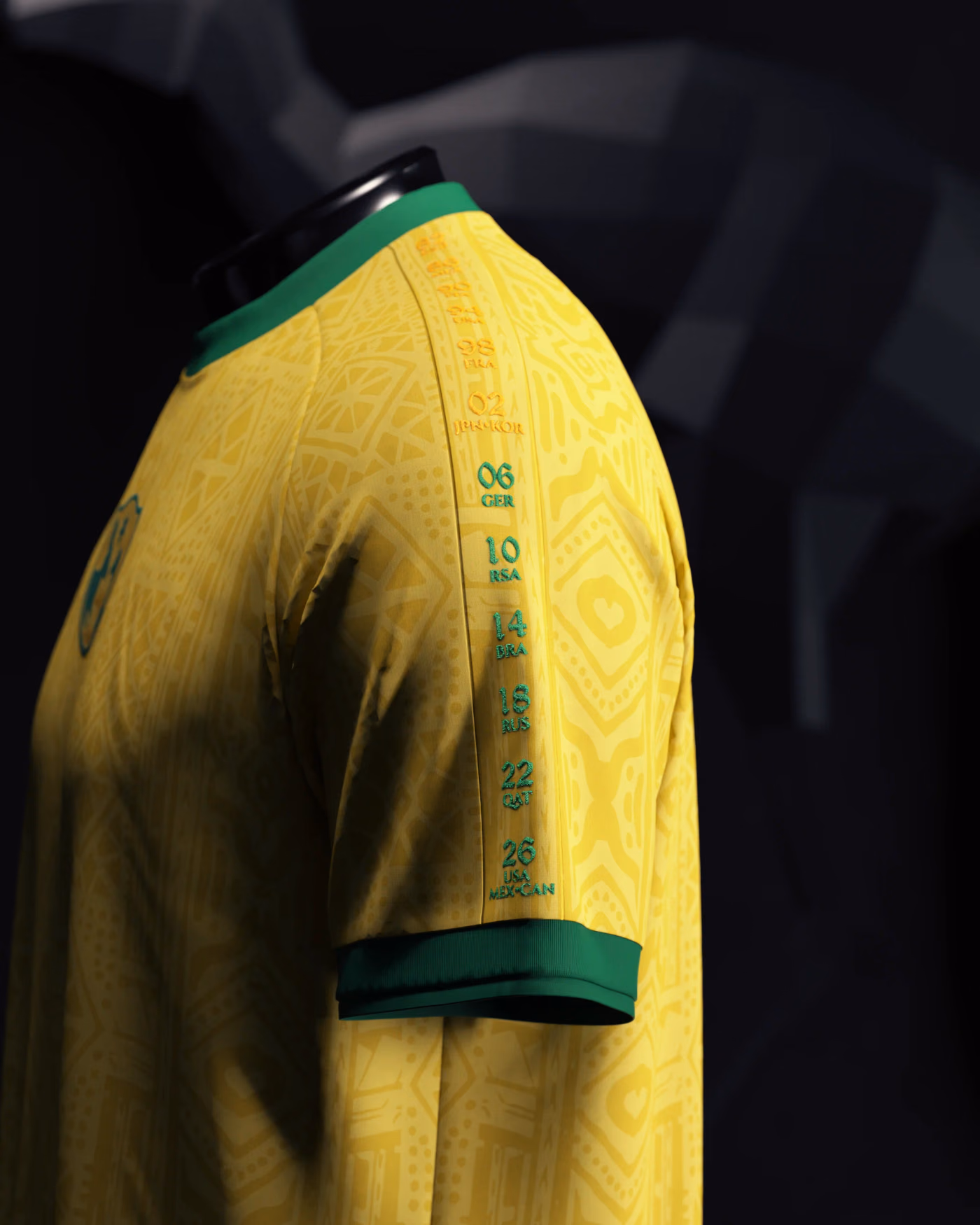 Jersevo Custom Personalized Australia Heritage Jersey (2026WC Edition) left sleeve detail