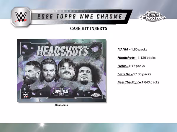 2025 Topps Chrome WWE Wrestling Breaker Delight Box view 5