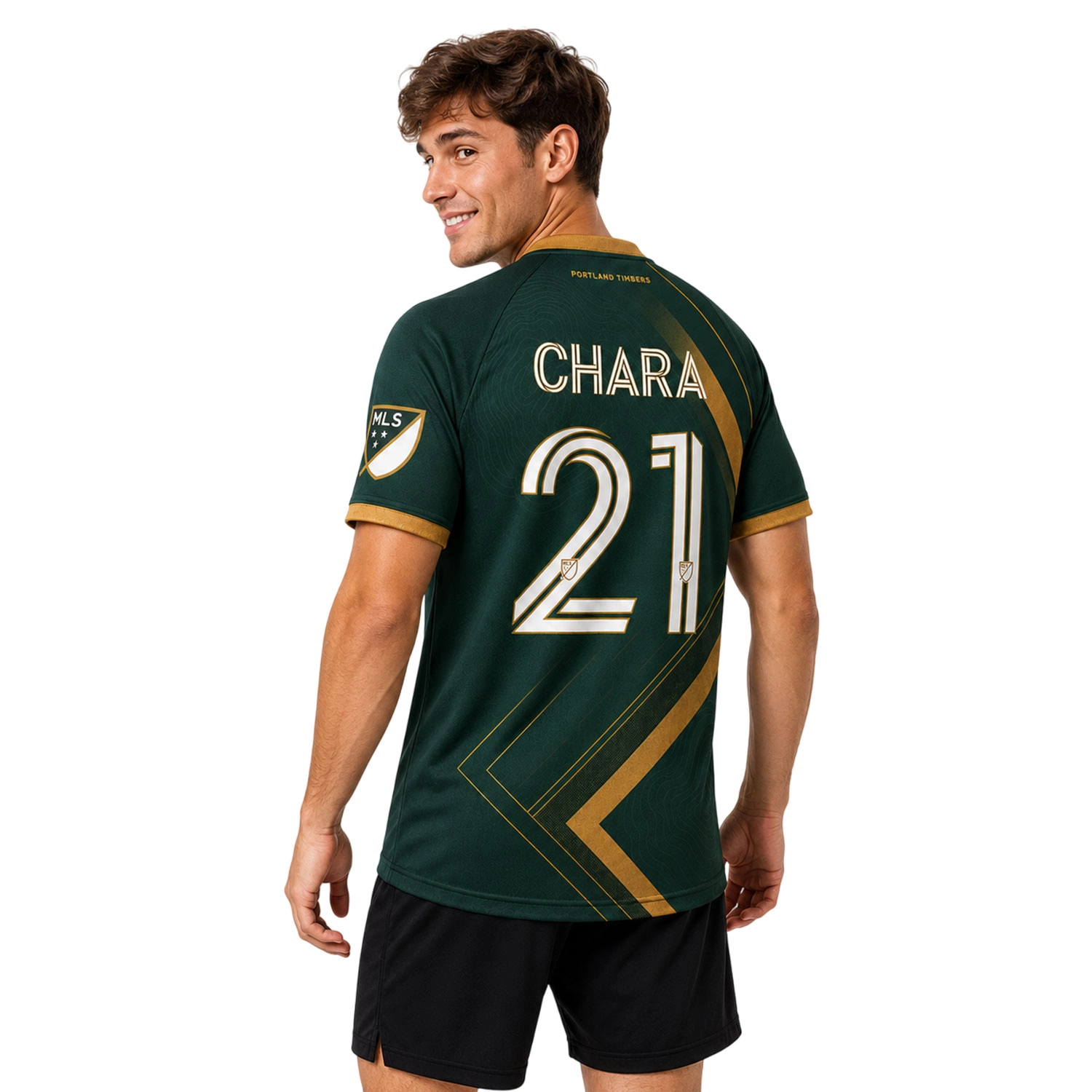 Diego Chara Timbers Jersey Dynamic Gold Stripe