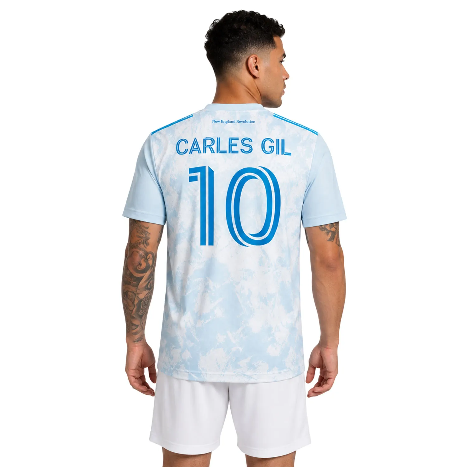 NE Revolution White Jersey Carles Gil – Legendary Fan Gear