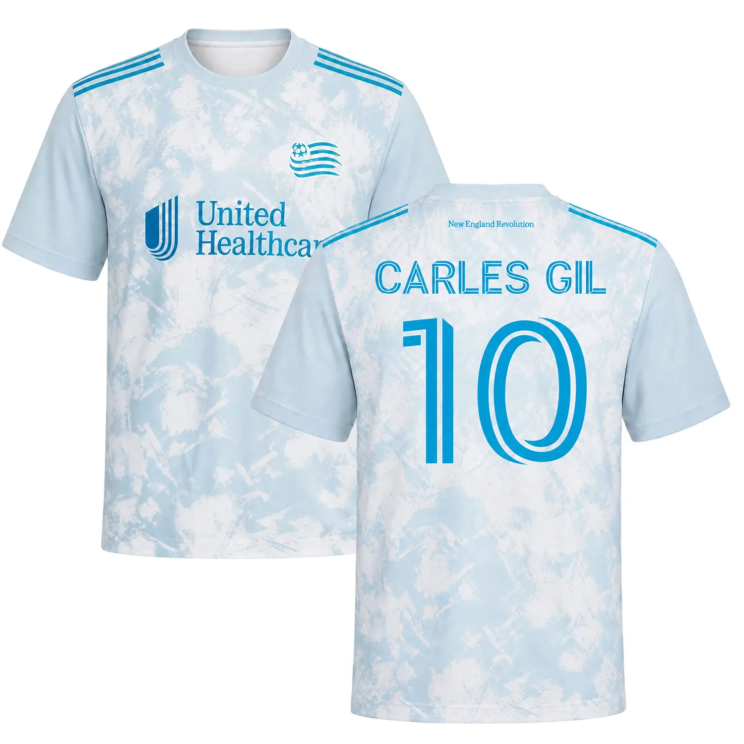 NE Revolution White Jersey Carles Gil – Legendary Fan Gear