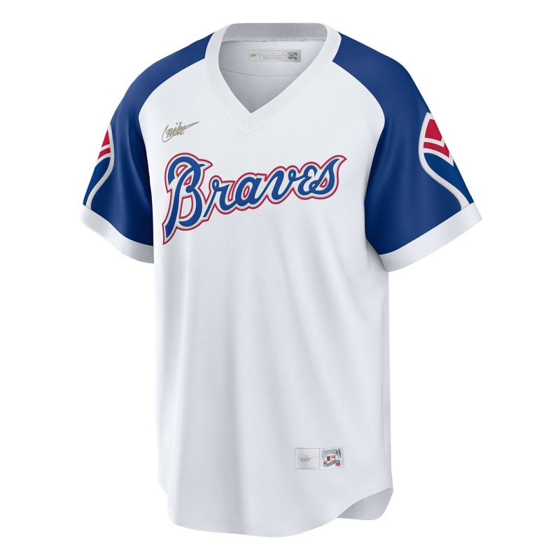 Atlanta Braves 1974 Cooperstown Nike MLB Jersey White view 1