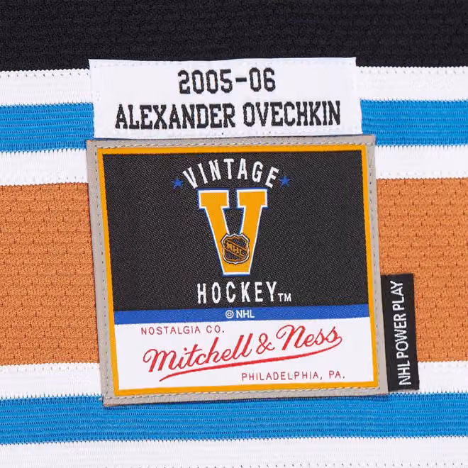 Alex Ovechkin #8 Washington Capitals 2005-06 Premium Power Play NHL Jersey Black view 3