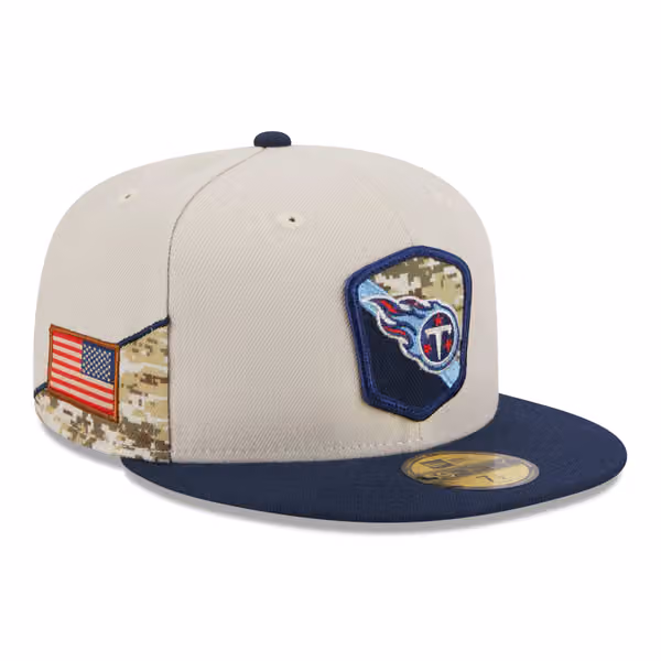 Tennessee Titans 2023 NFL Salute to Service New Era 59FIFTY Fitted Cap product photo