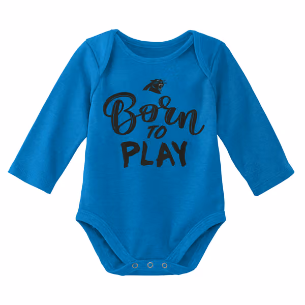 Carolina Panthers Born to Play NFL Baby Bodysuit Set (2-Piece) view 3