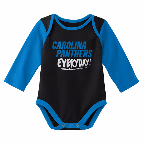 Carolina Panthers Born to Play NFL Baby Bodysuit Set (2-Piece) view 2