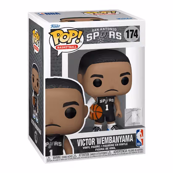 Funko POP! #174 Victor Wembanyama San Antonio Spurs Vinyl NBA Figure view 1