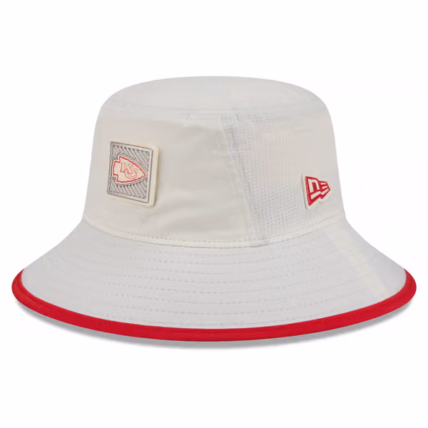 Kansas City Chiefs 2026 NFL Training Camp Stretch Bucket Hat Cream/Red product photo
