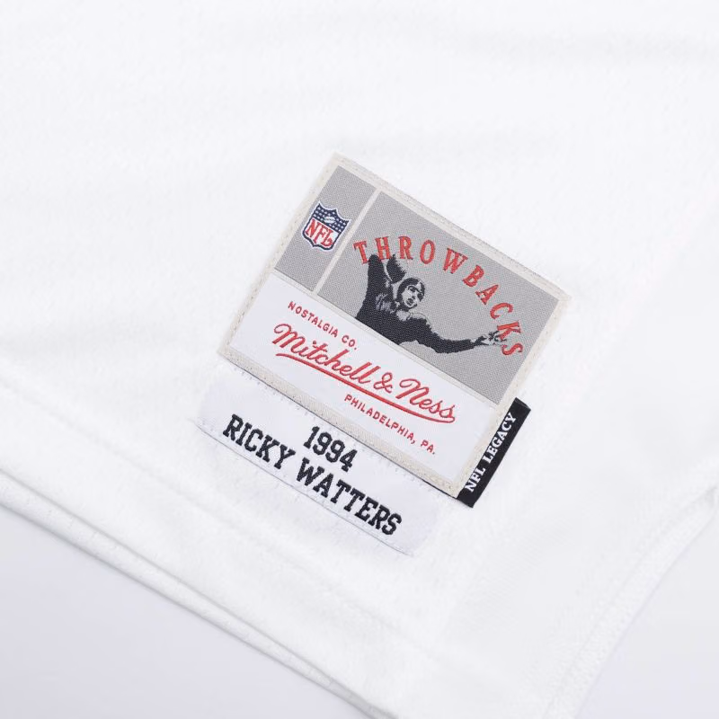 Ricky Watters #32 San Francisco 49ers Mitchell & Ness Throwback NFL Jersey White view 3