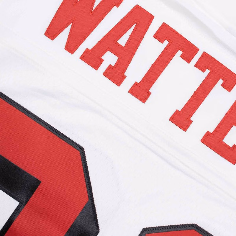 Ricky Watters #32 San Francisco 49ers Mitchell & Ness Throwback NFL Jersey White view 4