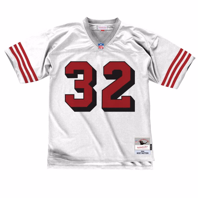 Ricky Watters #32 San Francisco 49ers Mitchell & Ness Throwback NFL Jersey White view 1