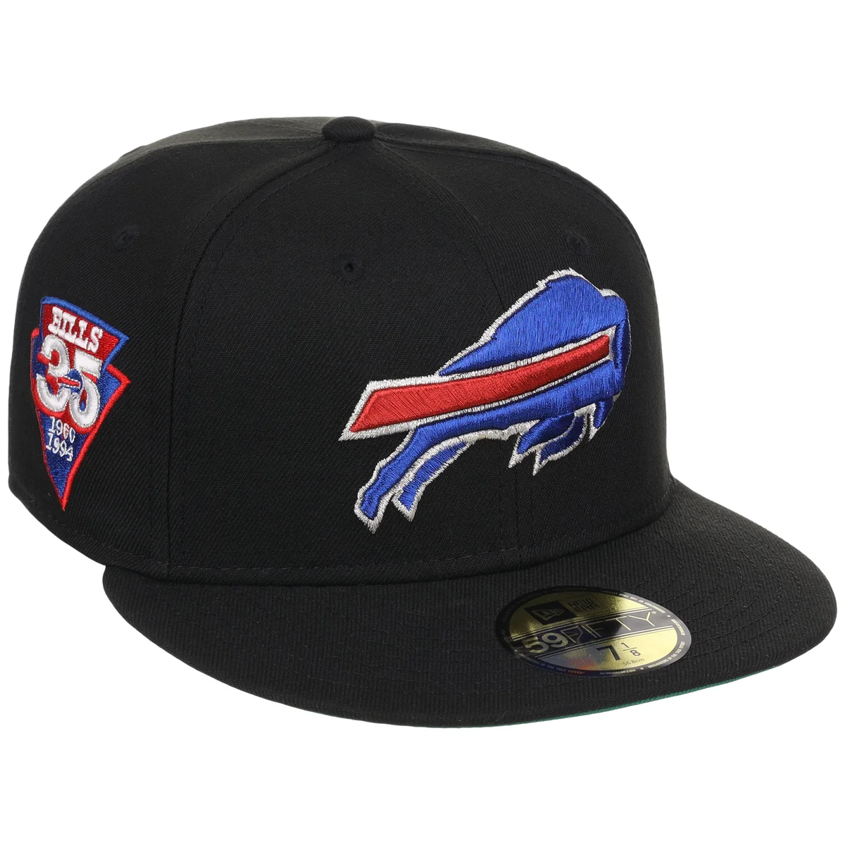 Buffalo Bills NFL Black Dome New Era 59FIFTY front view