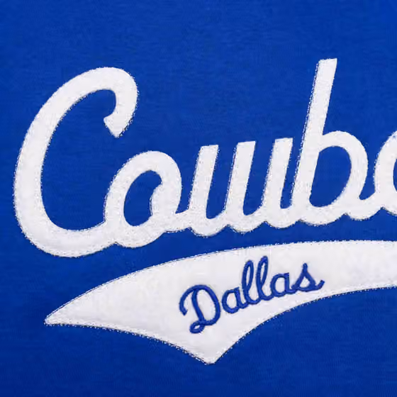 Dallas Cowboys Rewind Script Nike Club NFL Hoodie Blue view 3