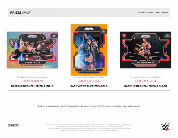 2022 Panini Prizm WWE Wrestling Hobby Box view 2