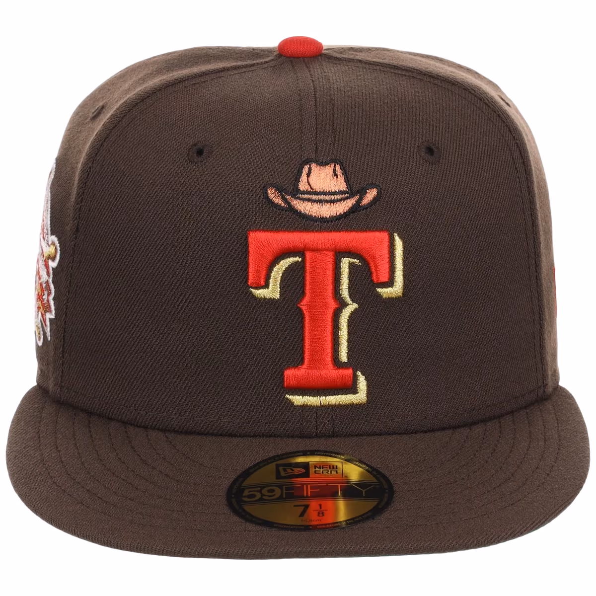 Texas Rangers New Era 59FIFTY (Brown/Brown) detail view