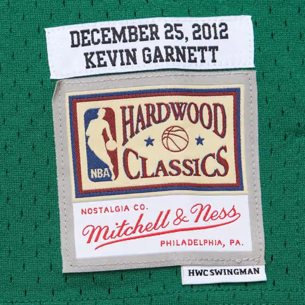 Kevin Garnett #5 Boston Celtics 2012 Christmas Day Mitchell & Ness Swingman NBA Jersey view 3