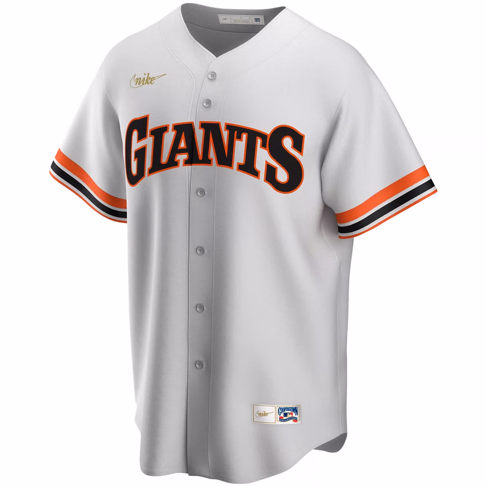 San Francisco Giants Cooperstown Collection Nike MLB Jersey White view 1