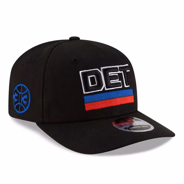 Detroit Pistons 2025-26 NBA Statement Stretch-Snap 9SEVENTY Cap Black product photo