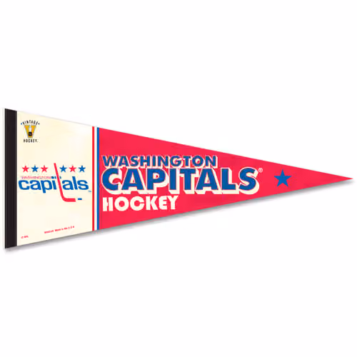 Washington Capitals Vintage Premium NHL Pennant view 1