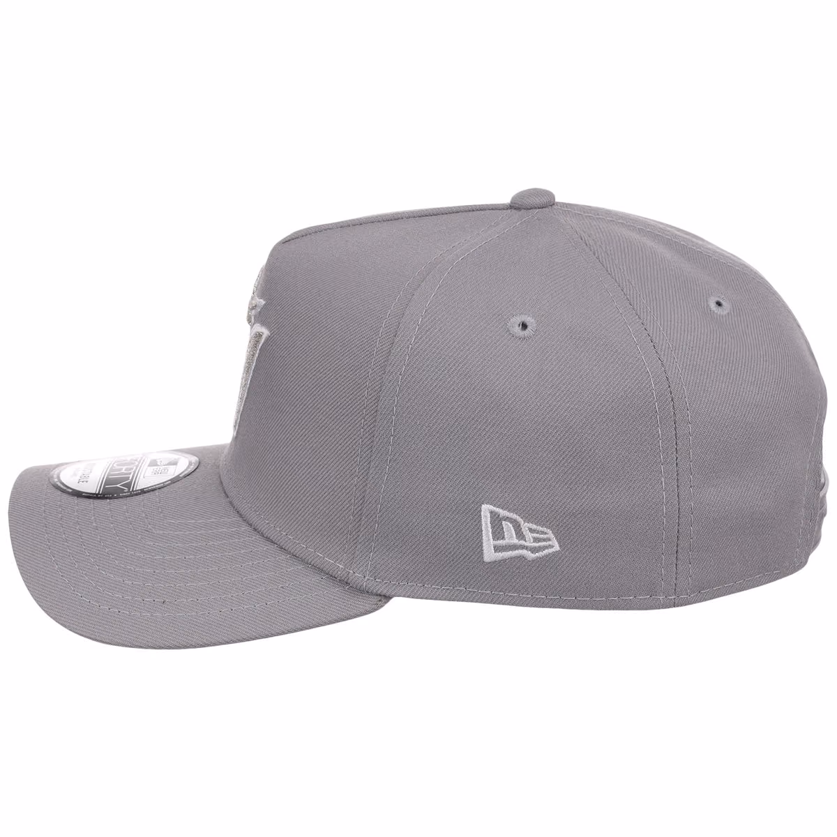 Miami Marlins MLB Gray x White FASHION CORE New Era 9FORTY A-Frame detail view