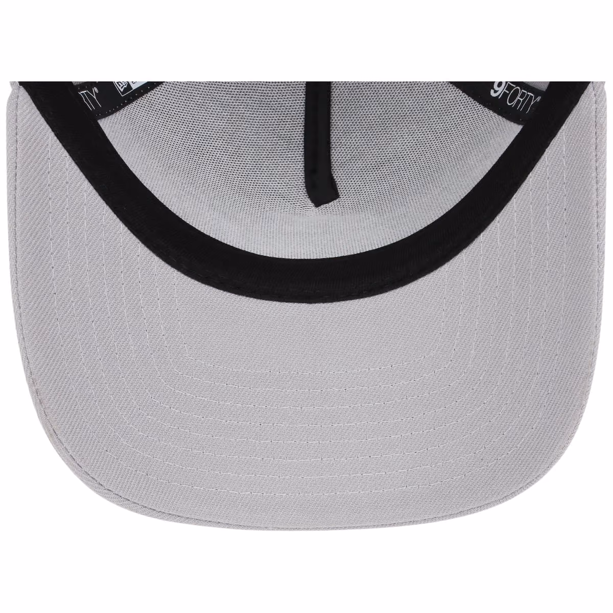 Miami Marlins MLB Gray x White FASHION CORE New Era 9FORTY A-Frame back view