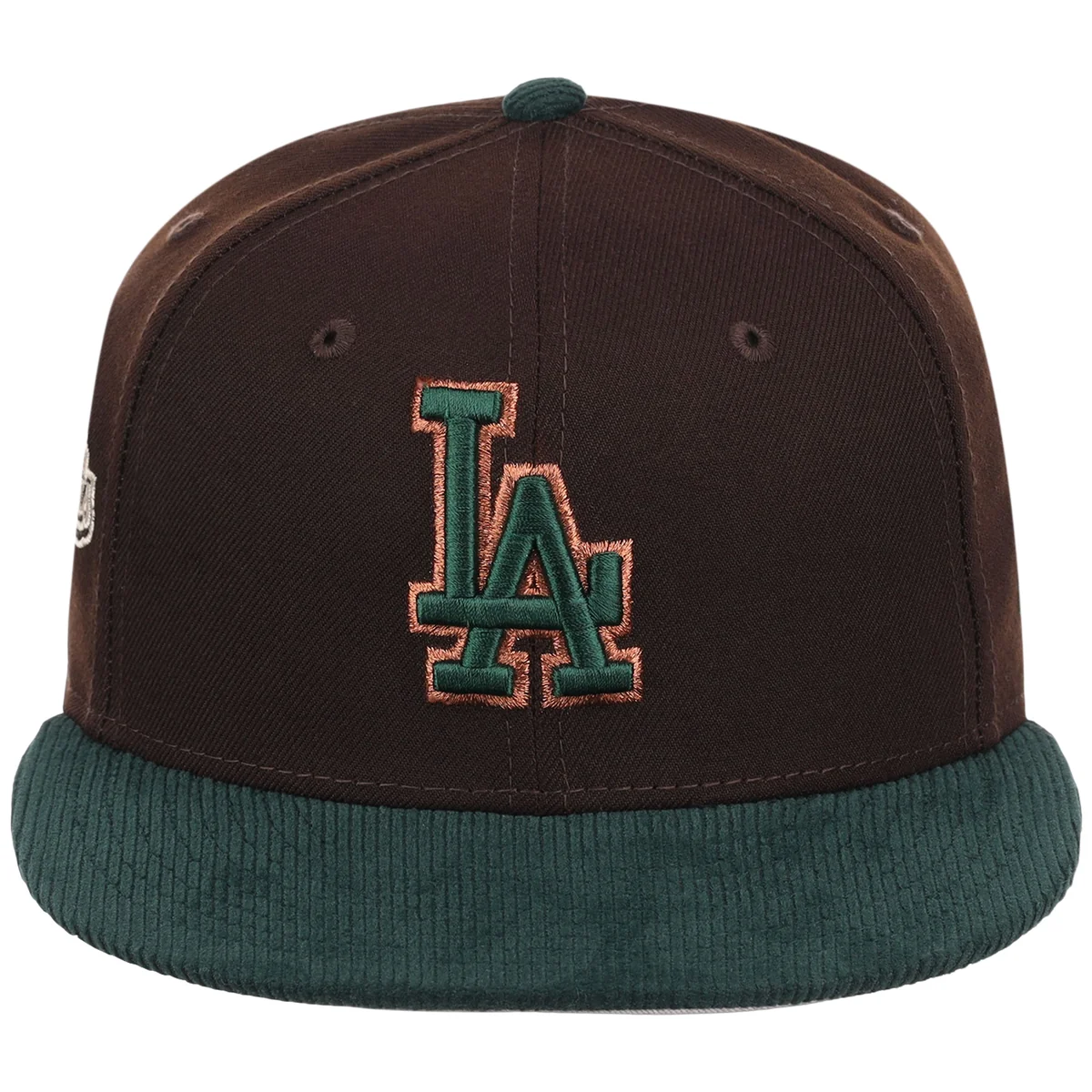 Los Angeles Dodgers MLB Forest Ember New Era 59FIFTY detail view