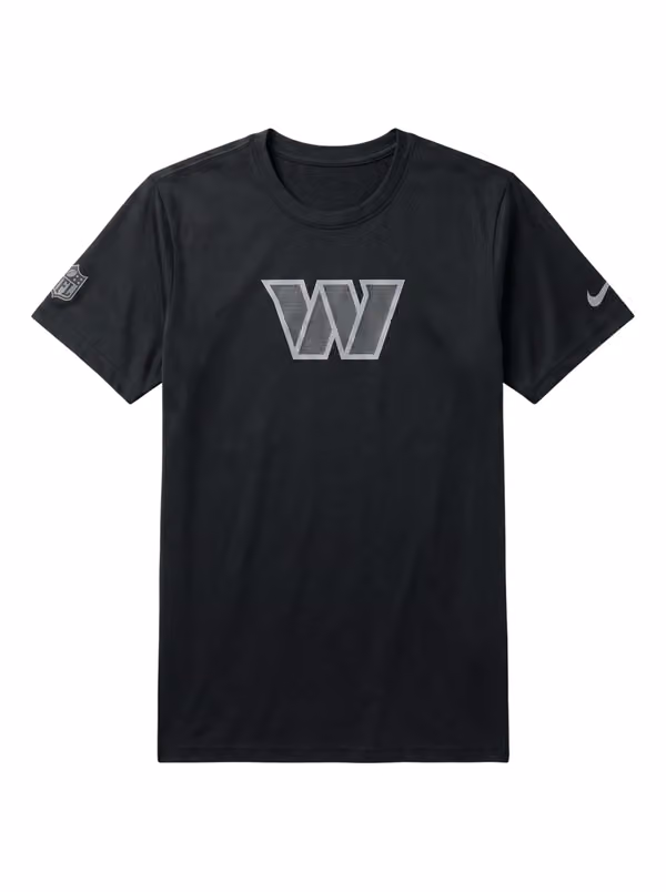 Washington Commanders 2026 NFL Sideline Lead The Charge Legend T-Shirt Black view 1