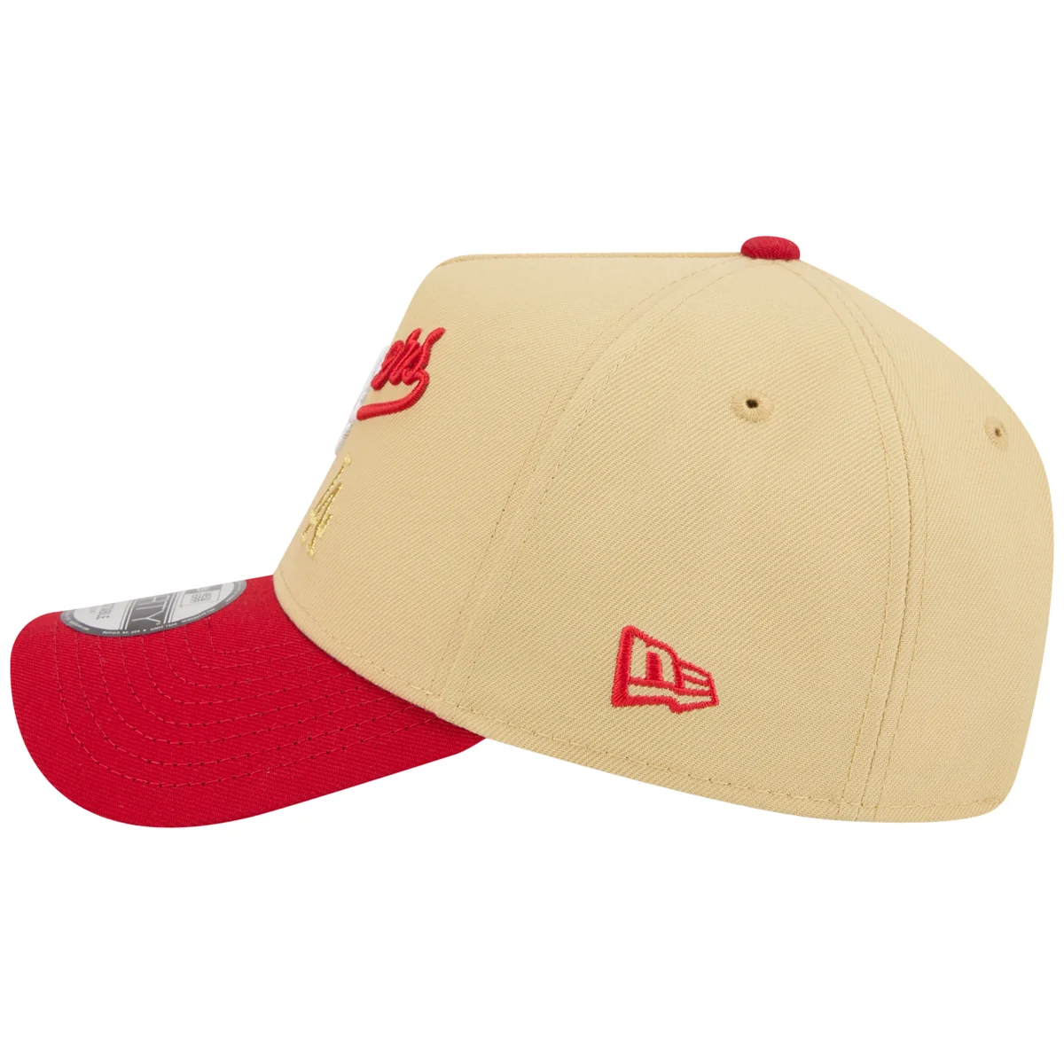Los Angeles Dodgers Los Angeles Crown the City - MEX Script - Gold/Red New Era 9FORTY detail view