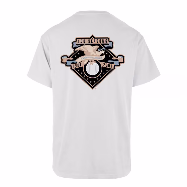 New York Yankees 100 Seasons '47 Backer Echo MLB T-Shirt White view 1