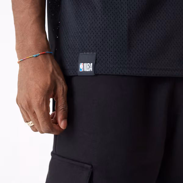 Memphis Grizzlies New Era Oversized NBA Mesh T-Shirt Black view 5
